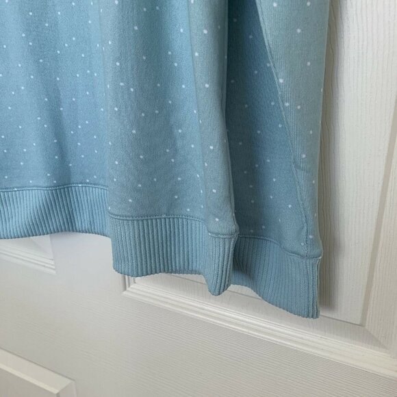 Lauren Conrad Intimates Llama Medium Blue Holiday Pullover Pajama Top Soft - Picture 3 of 8